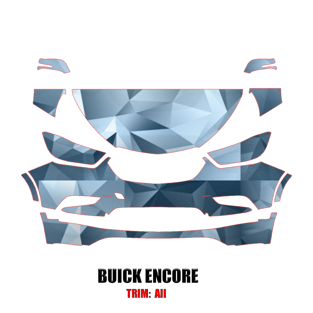 2017-2019 Buick Encore Precut Paint Protection PPF Kit – Partial Front