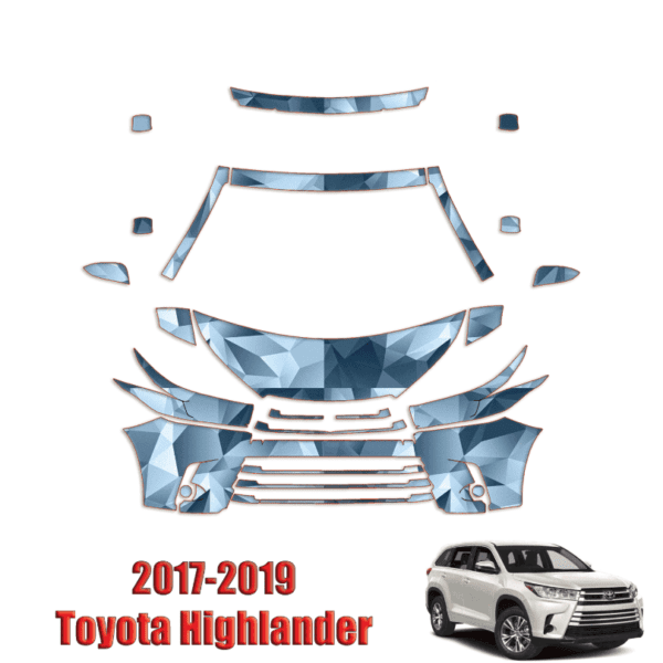 2017 – 2019 Toyota Highlander Paint Protection Kit – Partial Front
