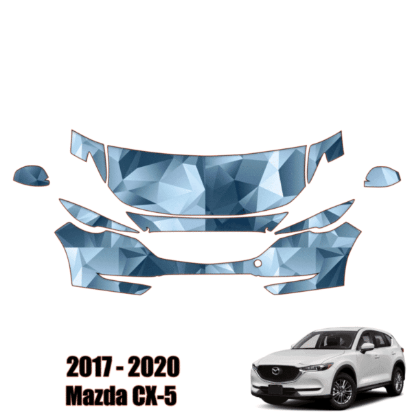 2017 – 2020 Mazda CX-5 – Precut Paint Protection Kit (PPF) – Partial Front