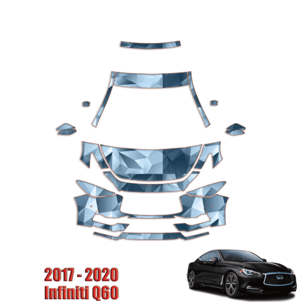 2017 – 2023 Infiniti Q60 – Paint Protection Kit – Partial Front