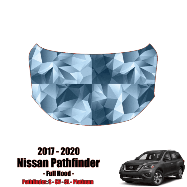 2017 – 2021 Nissan Pathfinder -S, SV, SL, Platinum Precut Paint Protection Kit (PPF) – Full Hood