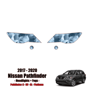 2017 – 2021 Nissan Pathfinder – Precut Paint Protection Kit (PPF) – Headlights + Fogs