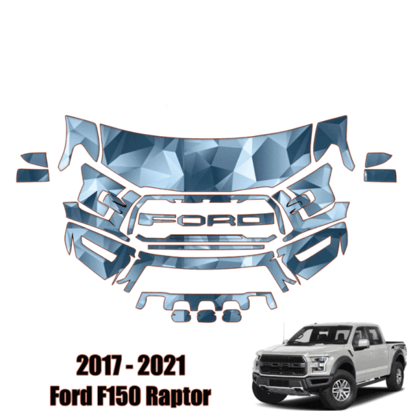 2017 – 2021 Ford F150 Raptor – Precut Paint Protection Kit (PPF) Partial Front