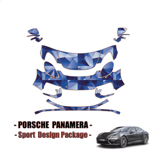 2017-2022 Porsche Panamera Sport Precut Paint Protection Kit-Partial Front