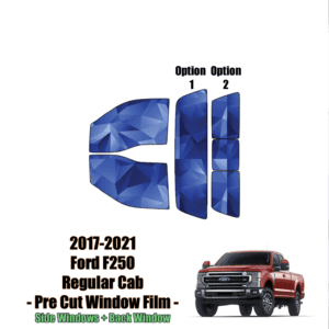 2017 – 2021 Ford F250 Regular Cab – Full Truck Precut Window Tint Kit Automotive Window Film