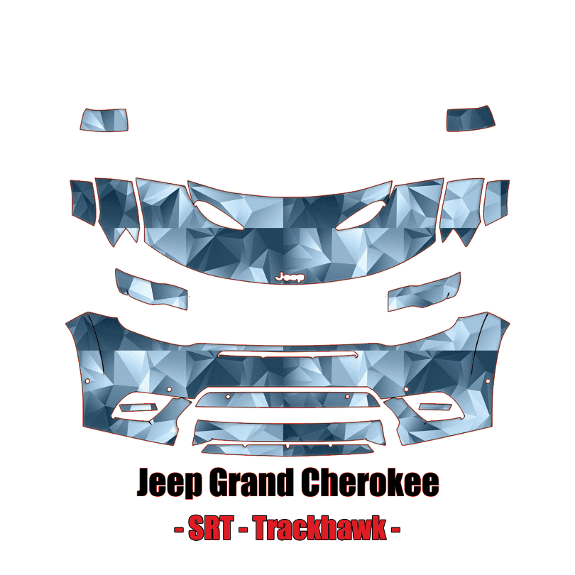 2017–2021 Jeep Grand Cherokee SRT Trackhawk – Precut Paint Protection Kit – Partial Front