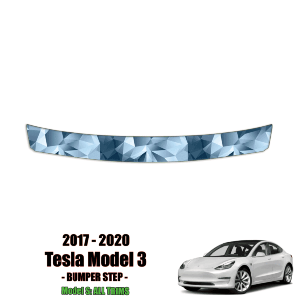 2017 – 2022 Tesla Model 3 – Precut Paint Protection Kit (PPF) Bumper Step