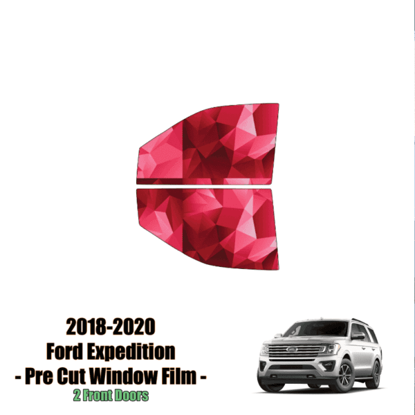 2018 – 2020 Ford Expedition – 2 Front Windows Precut Window Tint Kit Automotive Window Film