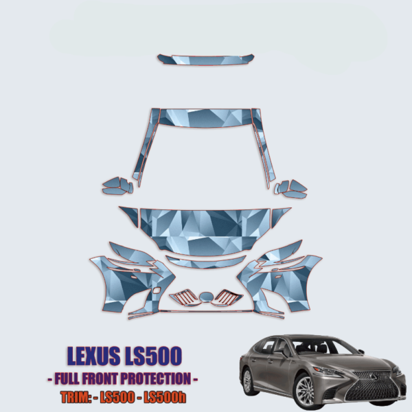 2021-2023 Lexus LS500 Precut Paint Protection PPF Kit – Partial Front + A Pillars