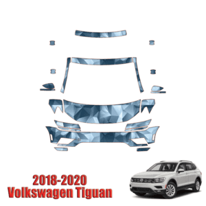 2018 – 2020 Volkswagen Tiguan Precut Paint Protection PPF Kit – Partial Front + A Pillars