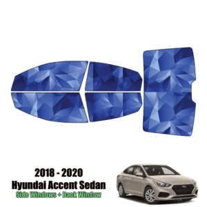 2018 – 2022 Hyundai Accent – Full Sedan Precut Window Tint Kit Automotive Window Film