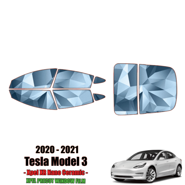 2017 – 2022 Tesla Model 3 – Full Vehicle Precut Window Tint Kit Automotive Window Film