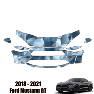 2018 – 2021 Ford Mustang GT – Precut Paint Protection Kit (PPF) – Partial Front
