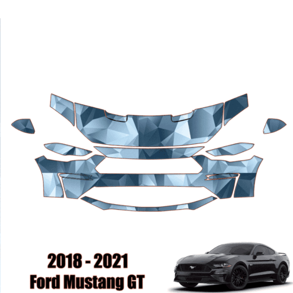 2018 – 2021 Ford Mustang GT – Precut Paint Protection Kit (PPF) Partial Front