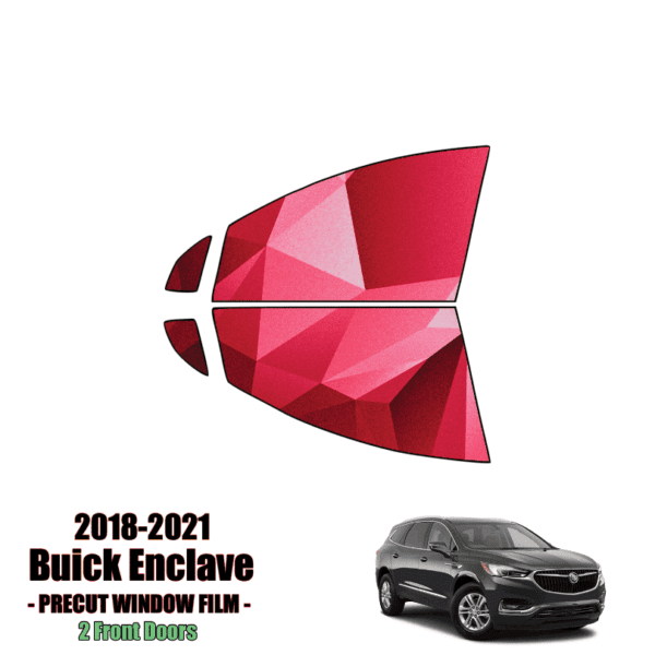 2018 – 2022 Buick Enclave – 2 Front Windows Precut Window Tint Kit Automotive Window Film