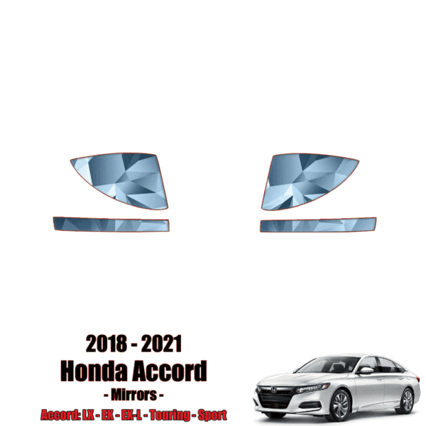 2018 – 2021 Honda Accord – LX, EX, EX-L, Touring, Sport Precut Paint Protection Kit (PPF) – Mirrors