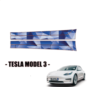 2018 – 2023 Tesla Model 3 – Precut Paint Protection Kit (PPF) Rocker Panels Lower Only