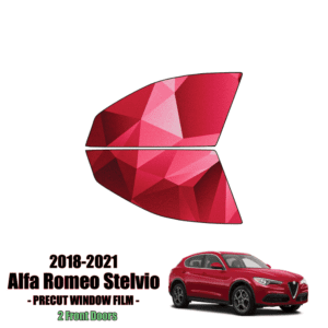 2018 – 2023 Alfa Romeo Stelvio – 2 Front Windows Precut Window Tint Kit Automotive Window Film