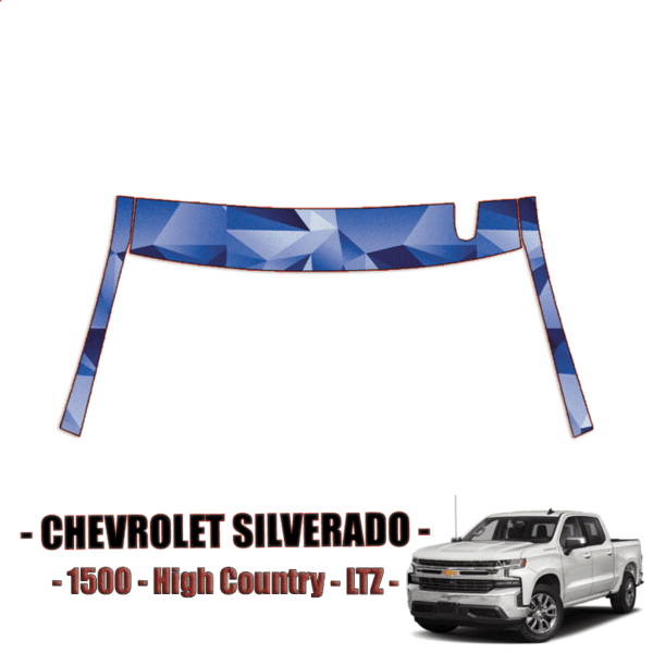 2019-2021 Chevrolet Silverado High Country, LTZ Paint Protection Kit A Pillars + Roof Top