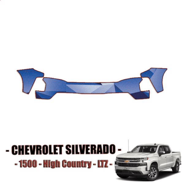 2019-2021 Chevrolet Silverado High Country, LTZ Paint Protection Kit – Front Bumper