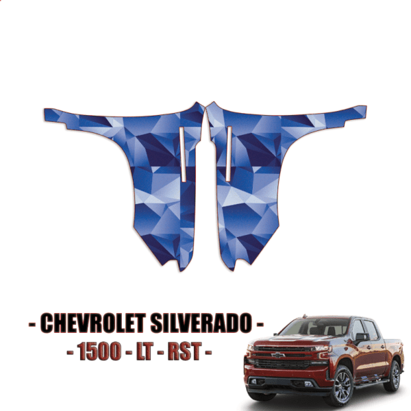 2019-2021 Chevrolet Silverado 1500, LT, RST Precut PPF – Full Front Fenders
