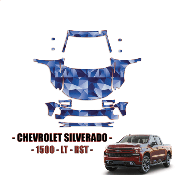 2019-2021 Chevrolet Silverado 1500  PreCut Paint Protection Kit – Full Front