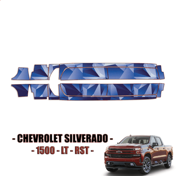 2019-2021 Chevrolet Silverado 1500, LT, RST Precut Paint Protection Kit – Rocker Panels
