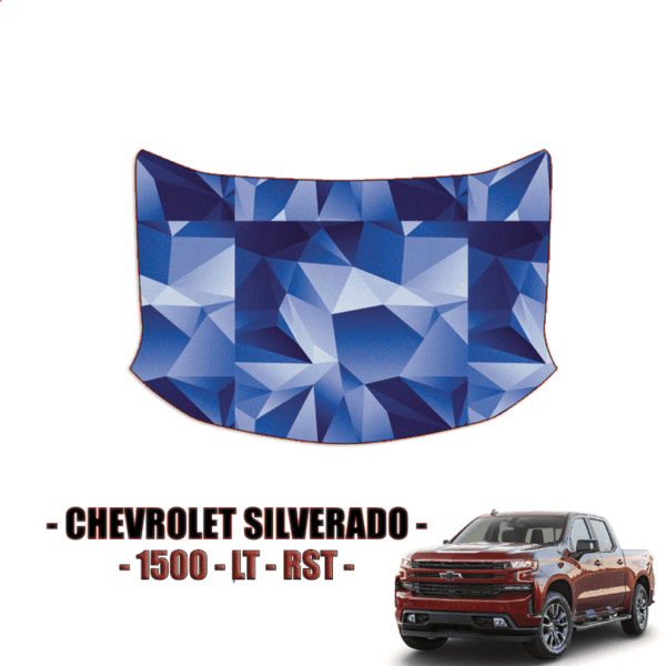 2019-2021 Chevrolet Silverado 1500, LT, RST Precut Paint Protection Film – Full Hood