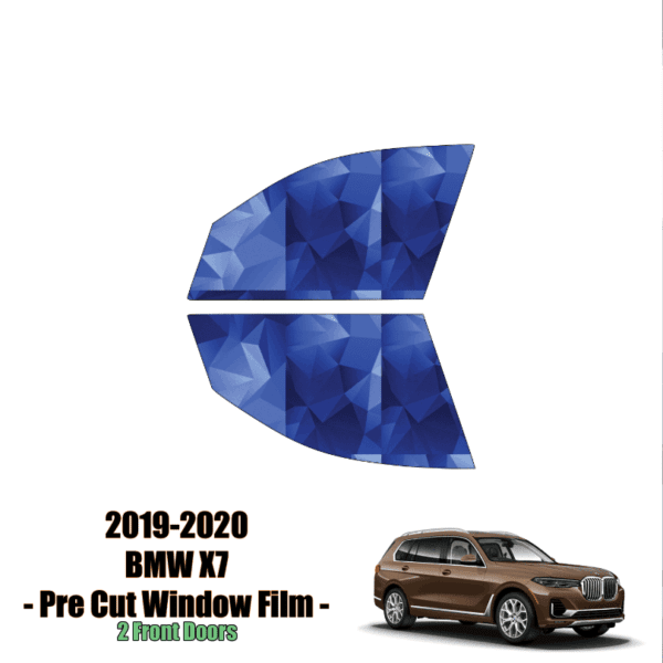 2019 – 2021 BMW X7 – 2 Front Windows Precut Window Tint Kit Automotive Window Film