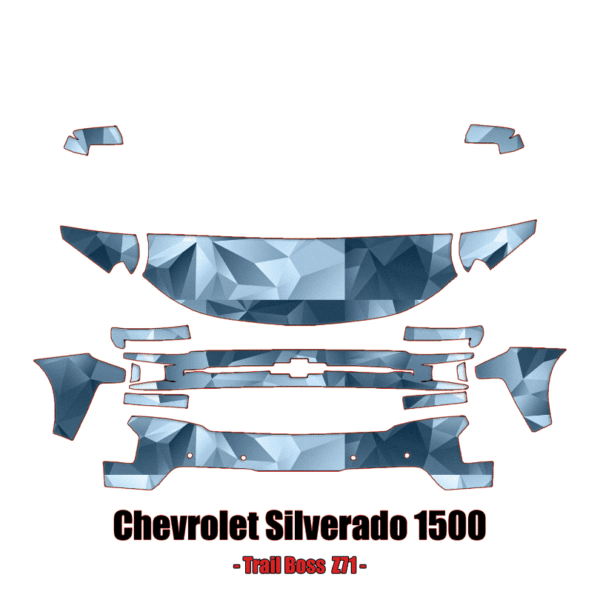 2019 – 2021 Chevrolet Silverado 1500 LT Trail Boss Z71 Paint Protection Kit (PPF) – Partial Front