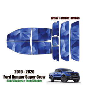 2019 – 2020 Ford Ranger Super Crew – Full Truck Precut Window Tint Kit Automotive – Window Film