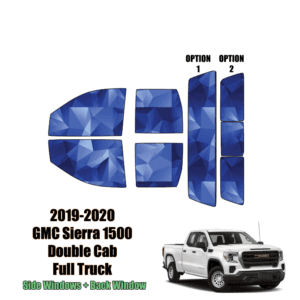 2019 – 2021 GMC Sierra 1500 Double Cab – Full Truck Precut Window Tint Kit Automotive Window Film
