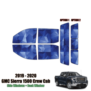 2019 – 2021 GMC Sierra 1500 Crew Cab – Full Truck Precut Window Tint Kit Automotive Window Film