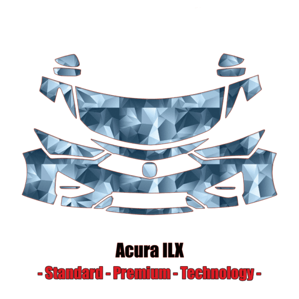 2019 – 2022 Acura ILX – Standard, Premium, Technology – Precut Paint Protection Kit (PPF) – Partial Front