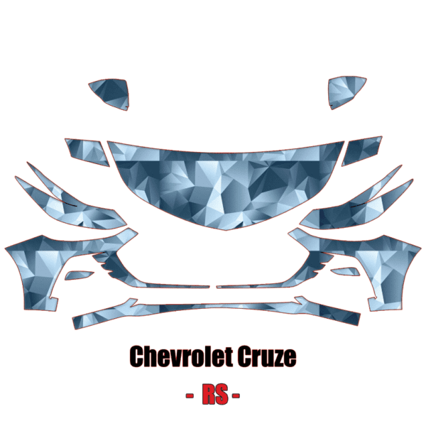 2019 – 2022 Chevrolet Cruze RS Paint Protection Kit (PPF)  Partial Front
