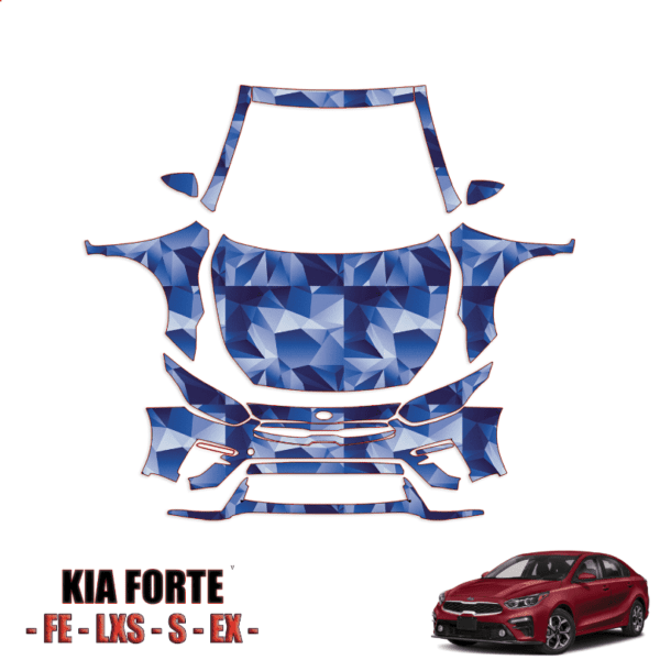 2019 – 2021 Kia Forte – FE, LXS, S, EX Paint Protection Kit – Full Front