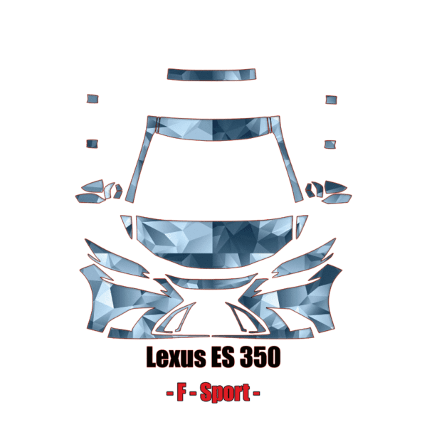 2019 – 2024 Lexus ES 350 F-Sport Precut Paint Protection Kit (PPF) – Partial Front