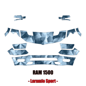2019 – 2023 RAM 1500 Laramie Sport Paint Protection Kit (PPF) – Partial Front