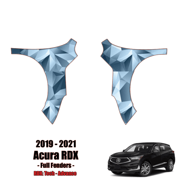 2019 – 2021 Acura RDX – Tech, Advance – Precut Paint Protection Kit (PPF) – Full Fenders