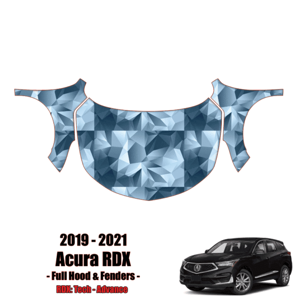 2019 – 2021 Acura RDX – Tech, Advance Precut Paint Protection Kit (PPF) – Full Hood + Fenders