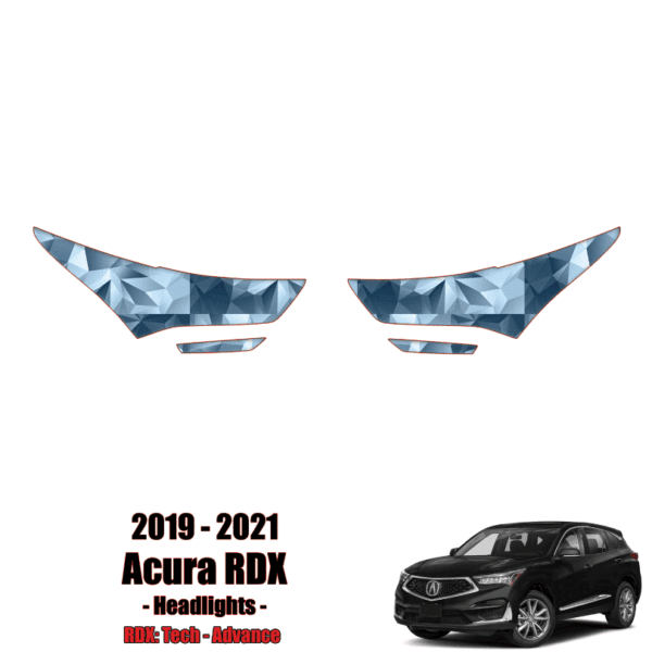 2019 – 2021 Acura RDX – Tech, Advance Precut Paint Protection Kit (PPF) – Headlights + Fogs