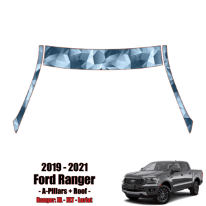 2019-2021 Ford Ranger Paint Protection Kit – A Pillars + Rooftop