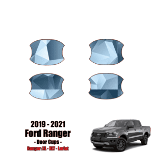 2019 – 2021 Ford Ranger – XL, XLT, Lariat Paint Protection Kit (PPF) – Door Cups