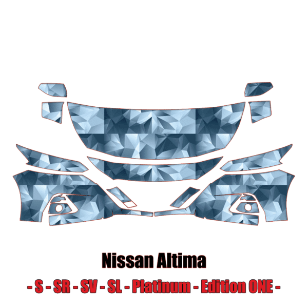 2019 – 2022 Nissan Altima – S, SR, SV, SL, Platinum, Edition One Precut Paint Protection Kit – Partial Front