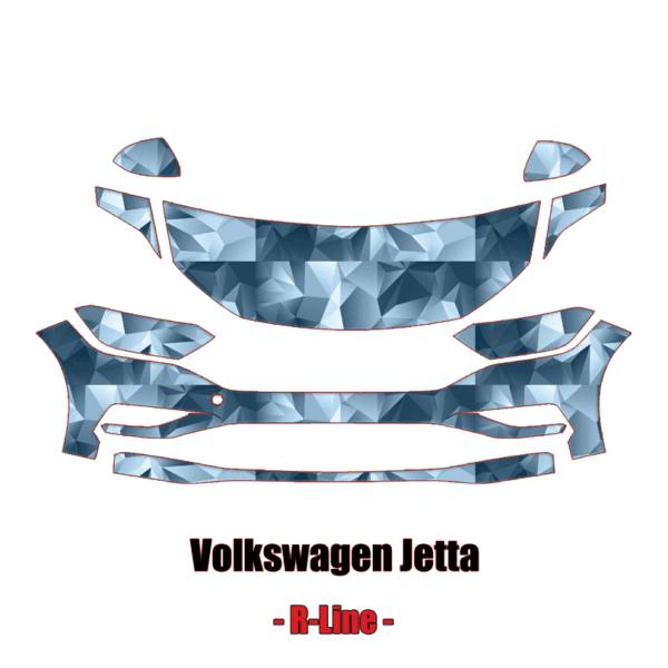 2019 – 2022 Volkswagen Jetta R-Line Pre-Cut Paint Protection Kit – Partial Front