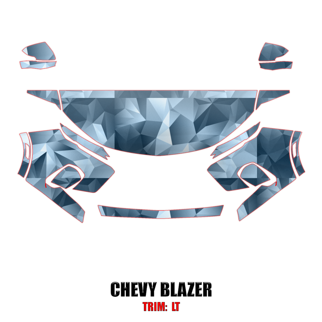 2019-2022 Chevrolet Blazer Precut Paint Protection PPF Kit – Partial Front