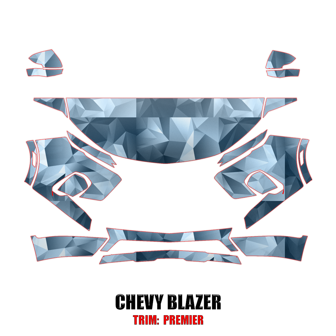2019-2024 Chevrolet Blazer PREMIER Precut Paint Protection Kit PPF – Partial Front