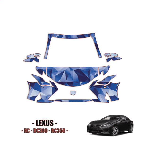 2019-2023 Lexus RC-RC300-RC350 PPF Kit Pre Cut Paint Protection Kit – Partial Front