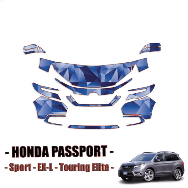 2019 -2021 Honda Passport – Precut Paint Protection Kit (PPF) Partial Front