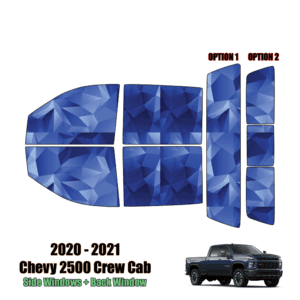 2020 – 2022 Chevrolet Silverado 2500 Crew Cab – Full Truck Precut Window Tint Kit Automotive Window Film